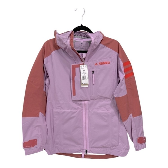 Adidas
Adidas Women's Terrex Xploric RAIN.RDY Mountain Jacket Blilil/Wonred Sz M - Picture 6 of 14
